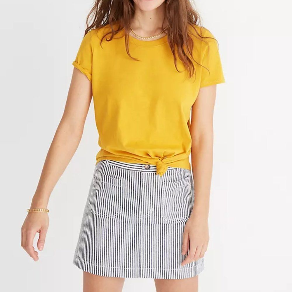 Madewell Knot-Front Tee
